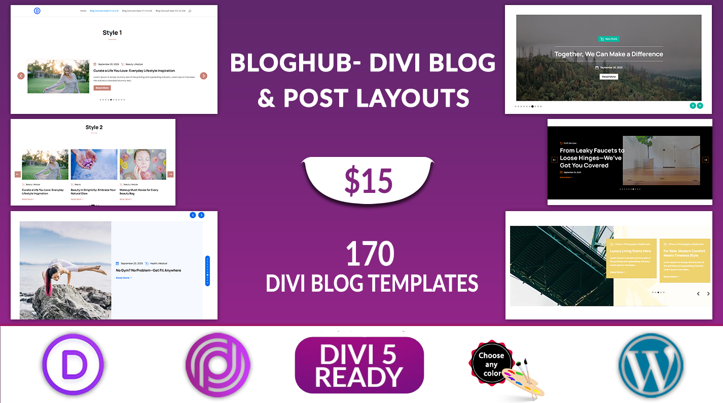 Divi Blog & Post Layouts