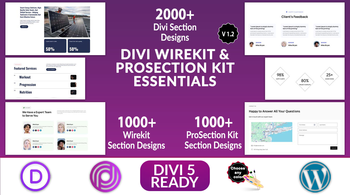 Divi WireKit and ProSection Kit Essentials