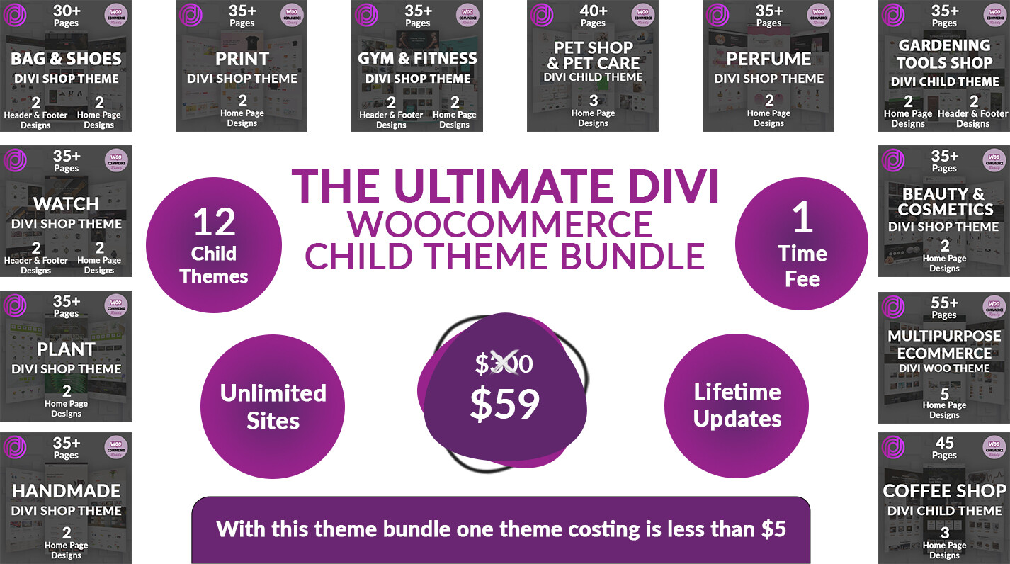 The Ultimate Divi WooCommerce Theme Bundle