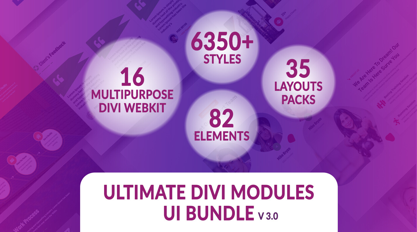 Ultimate Divi Modules UI Bundle